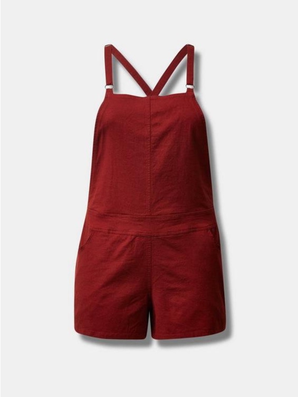 torrid Rust Red Short Overalls - Picture 5 of 11